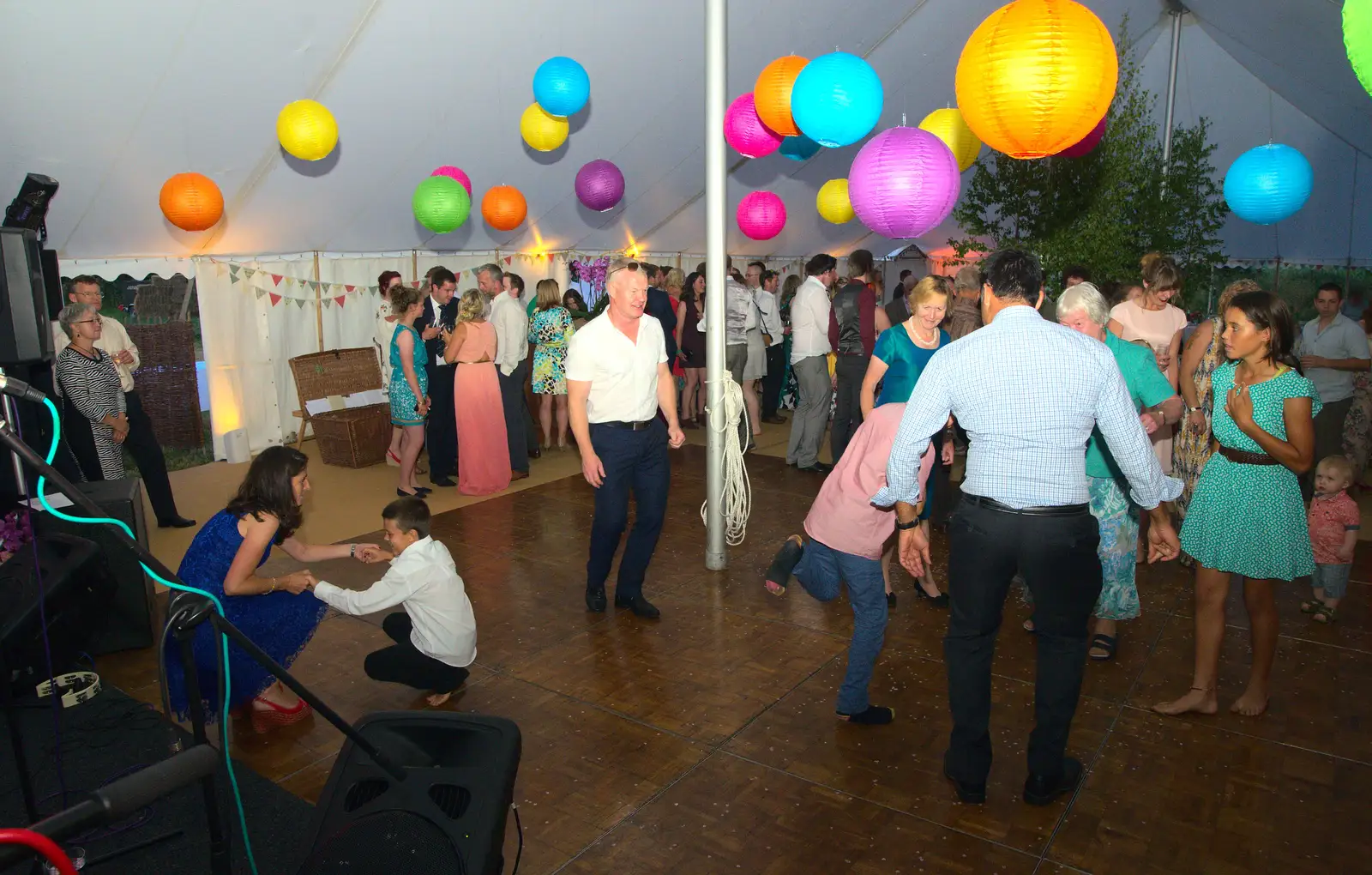 Wedding dancing, from The BBs Play Steph's Wedding, Burston, Norfolk - 13th July 2013