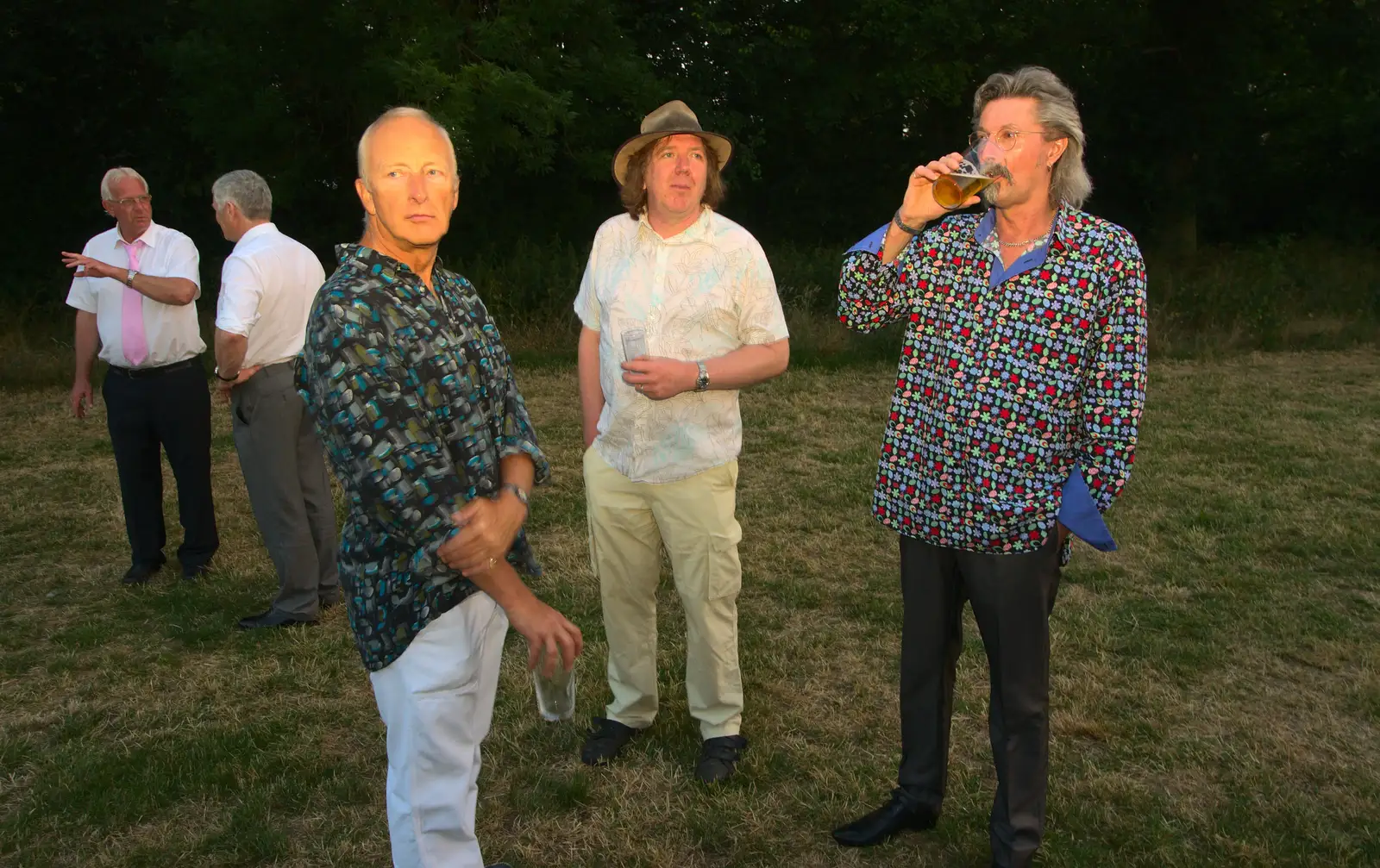 Henry, Max and Rob, from The BBs Play Steph's Wedding, Burston, Norfolk - 13th July 2013