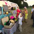 A VW campervan does fancy dress, The BBs Play Steph's Wedding, Burston, Norfolk - 13th July 2013