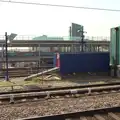 The new Pudding Mill Lane Crossrail station, The Demolition of the Garage, Brome, Suffolk - 17th July 2013