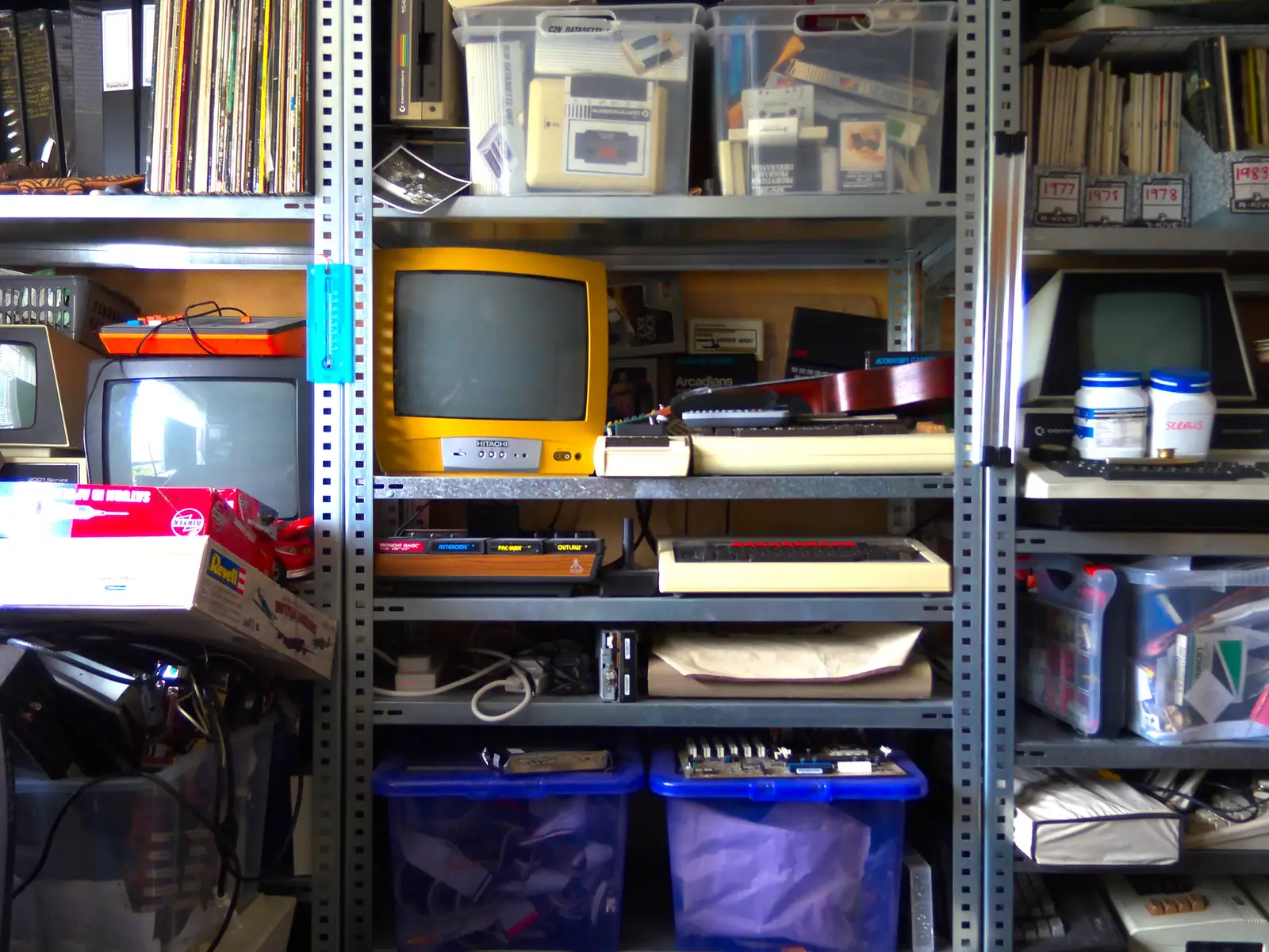 Vintage micro gear in the office, from The Demolition of the Garage, Brome, Suffolk - 17th July 2013