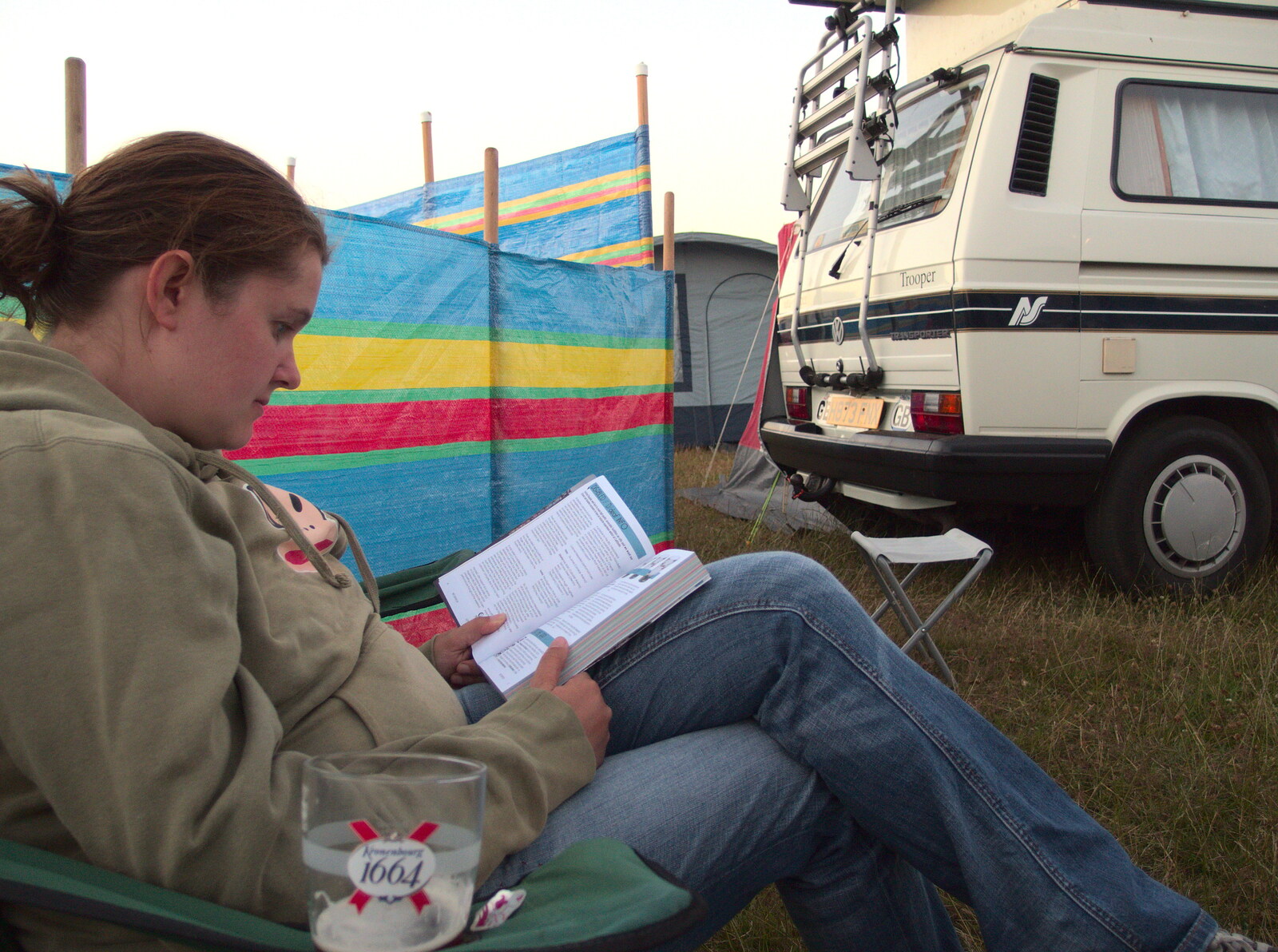 Isobel reads the programme from The 8th Latitude Festival, Henham Park, Southwold, Suffolk - 18th July 2013