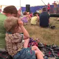 Isobel and Fred play along in 'The Golden Cowpat', The 8th Latitude Festival, Henham Park, Southwold, Suffolk - 18th July 2013