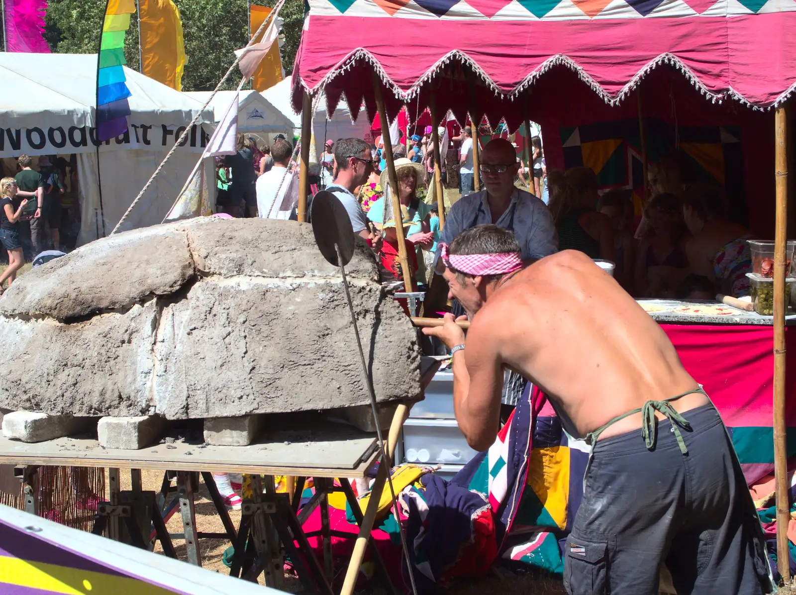 The hottest job in Latitude, from The 8th Latitude Festival, Henham Park, Southwold, Suffolk - 18th July 2013