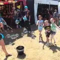 A bunch of children watch bubbles, The 8th Latitude Festival, Henham Park, Southwold, Suffolk - 18th July 2013