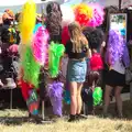 Brightly-coloured wigs for sale, The 8th Latitude Festival, Henham Park, Southwold, Suffolk - 18th July 2013