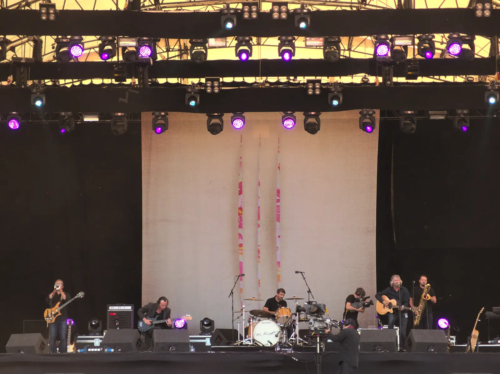 I Am Kloot take to the stage, from The 8th Latitude Festival, Henham Park, Southwold, Suffolk - 18th July 2013