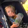 Gabes eats noodles in his own inimitable style, The 8th Latitude Festival, Henham Park, Southwold, Suffolk - 18th July 2013