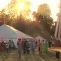 A low sun in the sprog compound, The 8th Latitude Festival, Henham Park, Southwold, Suffolk - 18th July 2013