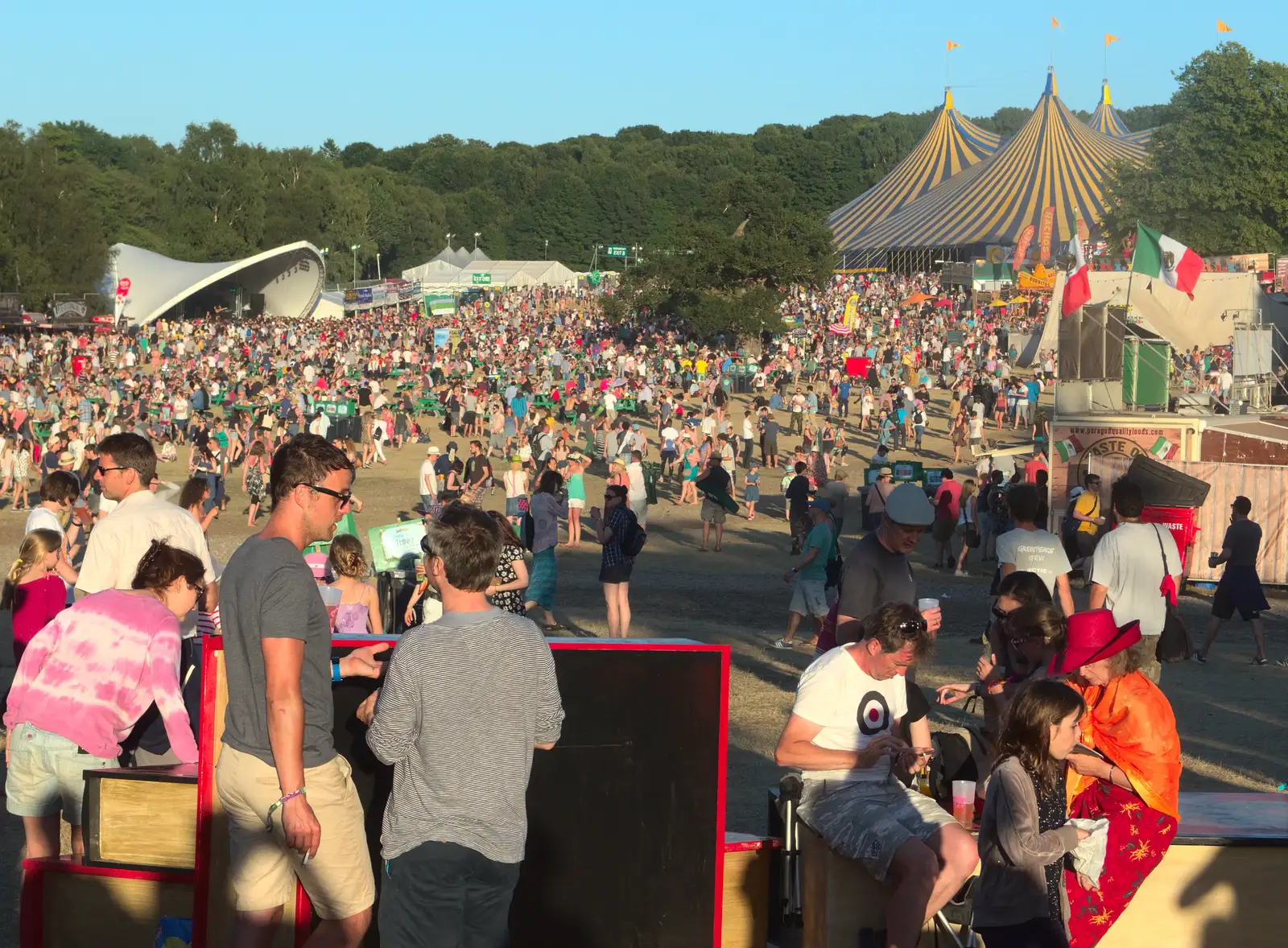 The teeming hordes, from The 8th Latitude Festival, Henham Park, Southwold, Suffolk - 18th July 2013