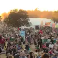 Crowds in the low sun, The 8th Latitude Festival, Henham Park, Southwold, Suffolk - 18th July 2013