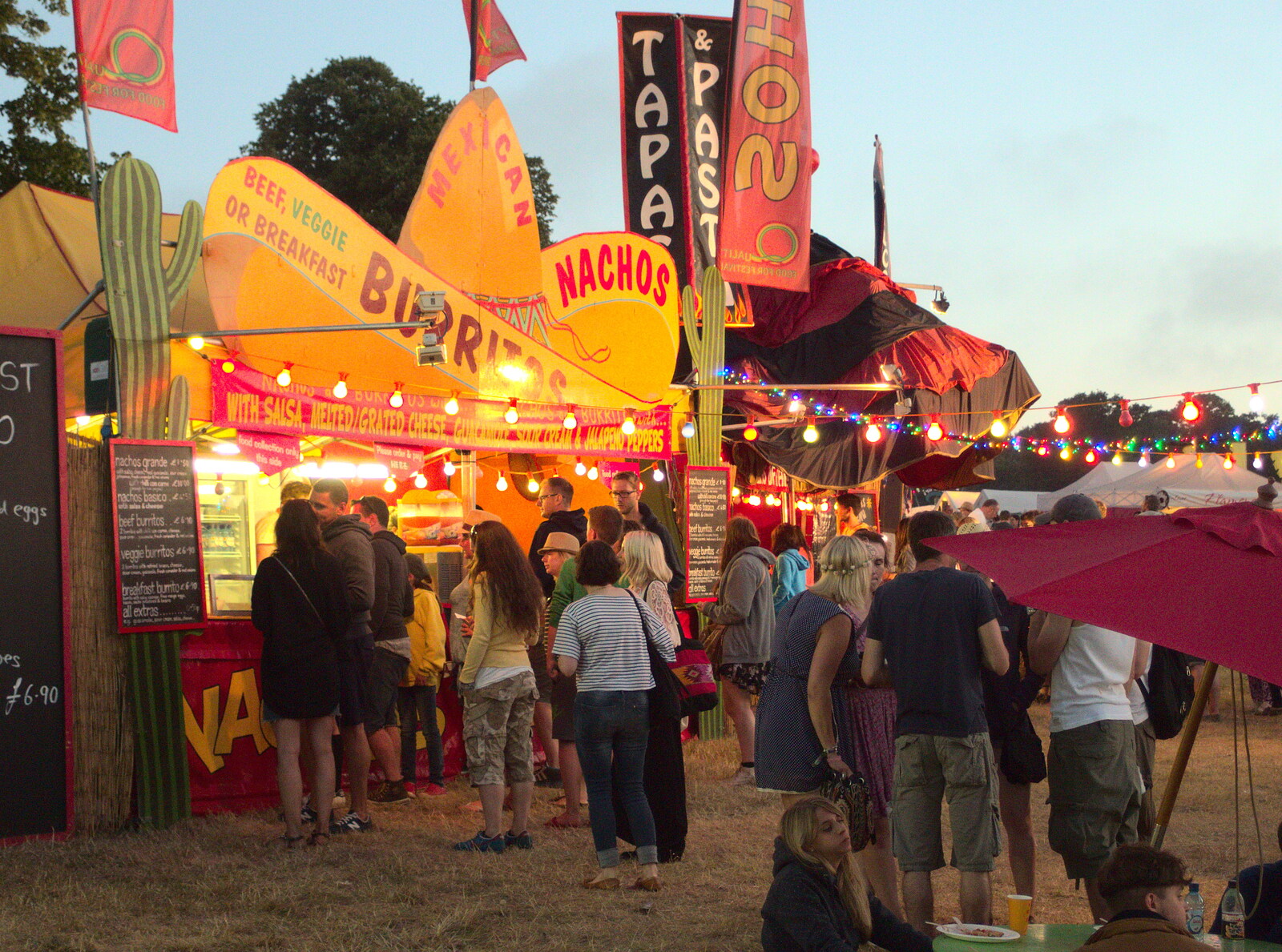Evening food stalls from The 8th Latitude Festival, Henham Park, Southwold, Suffolk - 18th July 2013