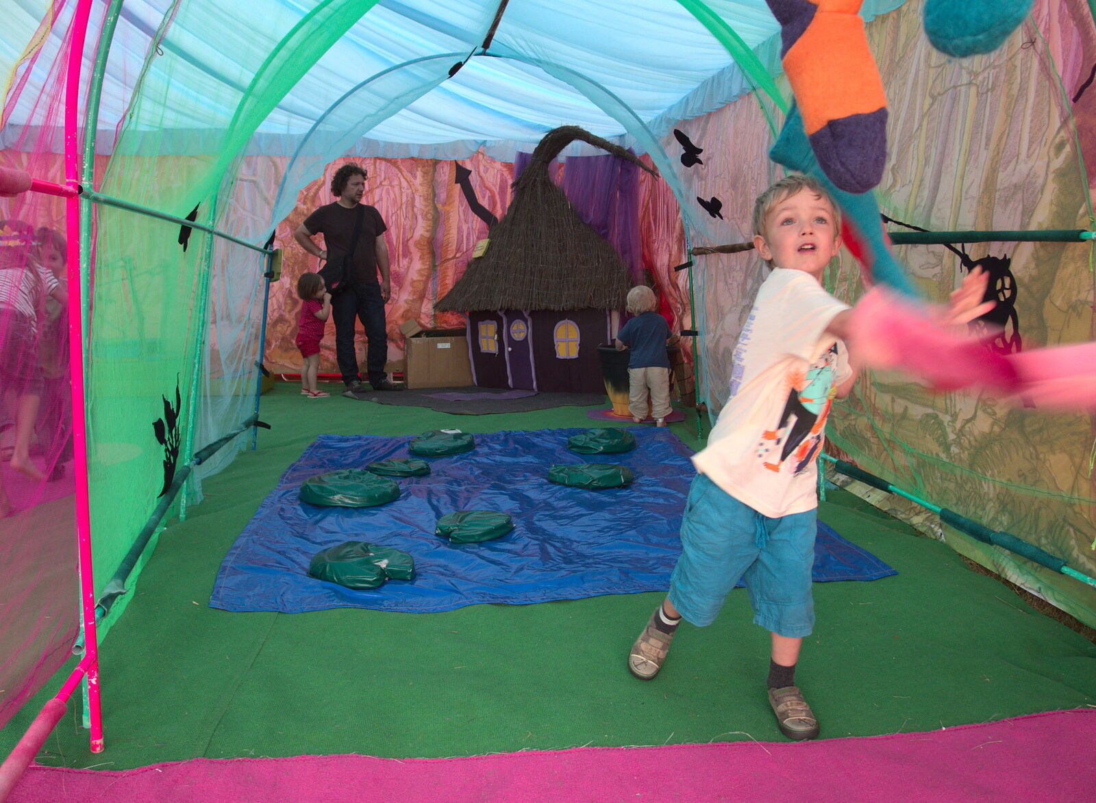Fred in the Bewilderwood tent from The 8th Latitude Festival, Henham Park, Southwold, Suffolk - 18th July 2013