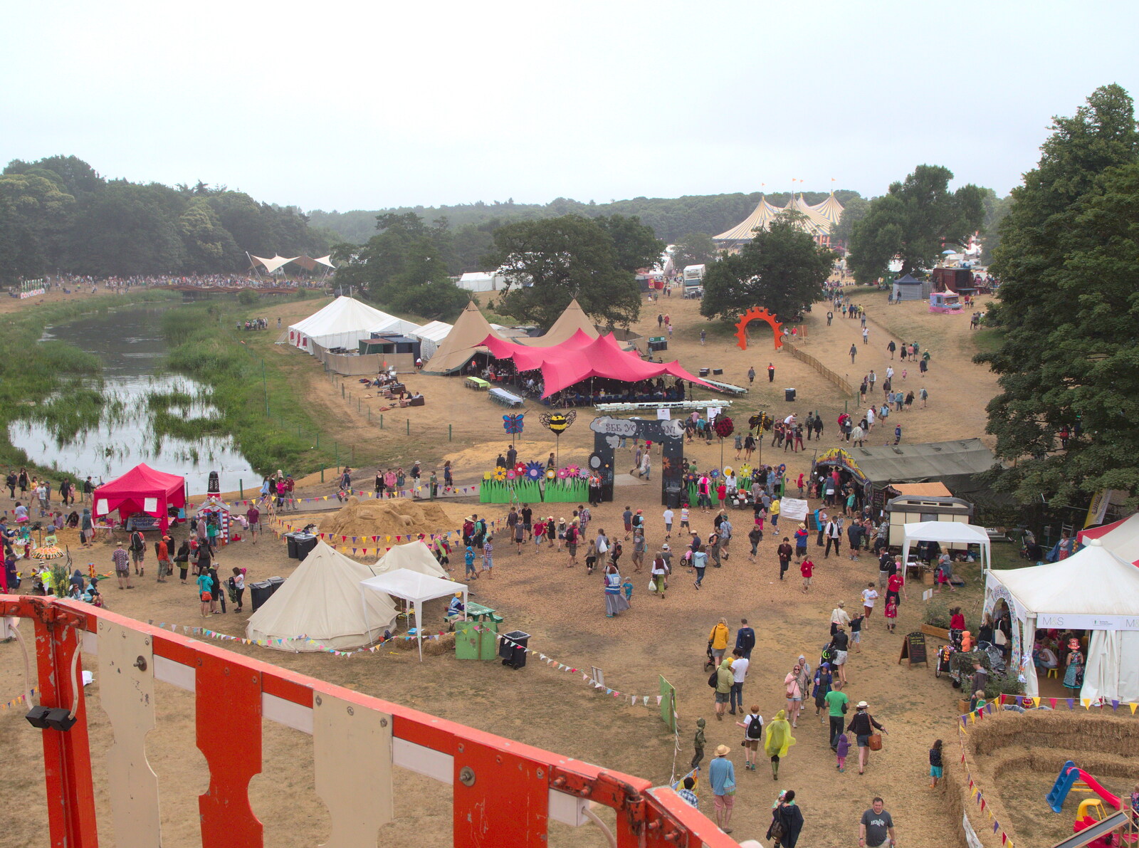 A helter-skelter's-eye view of Latitude from The 8th Latitude Festival, Henham Park, Southwold, Suffolk - 18th July 2013