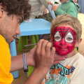 Fred becomes Spider-Man, The 8th Latitude Festival, Henham Park, Southwold, Suffolk - 18th July 2013