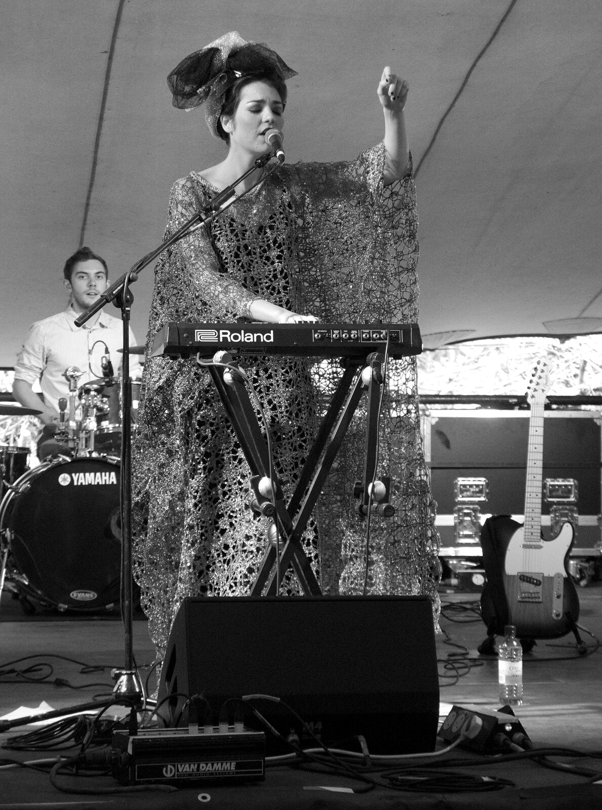 Daisy on keyboards from The 8th Latitude Festival, Henham Park, Southwold, Suffolk - 18th July 2013