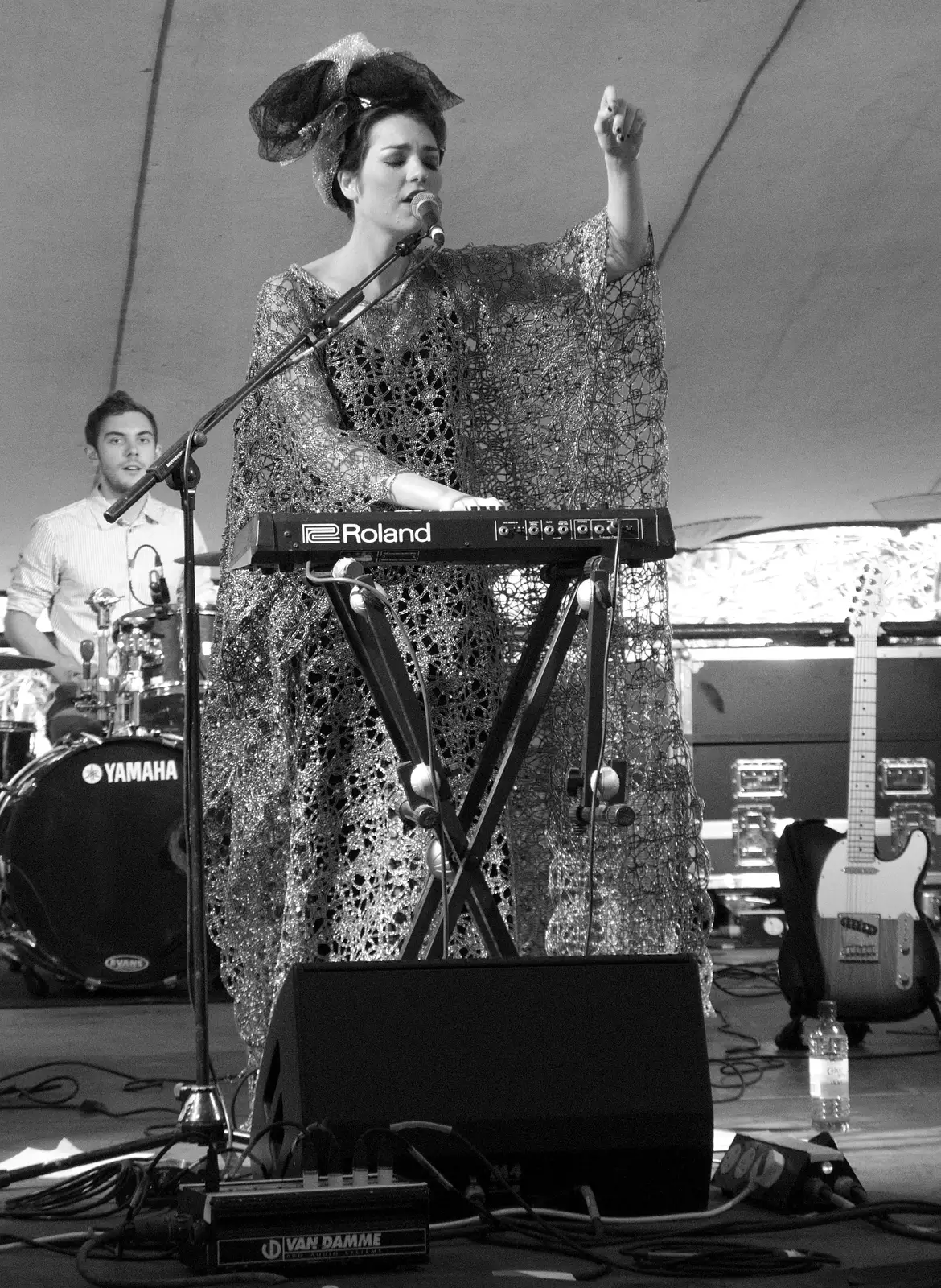 Daisy on keyboards, from The 8th Latitude Festival, Henham Park, Southwold, Suffolk - 18th July 2013