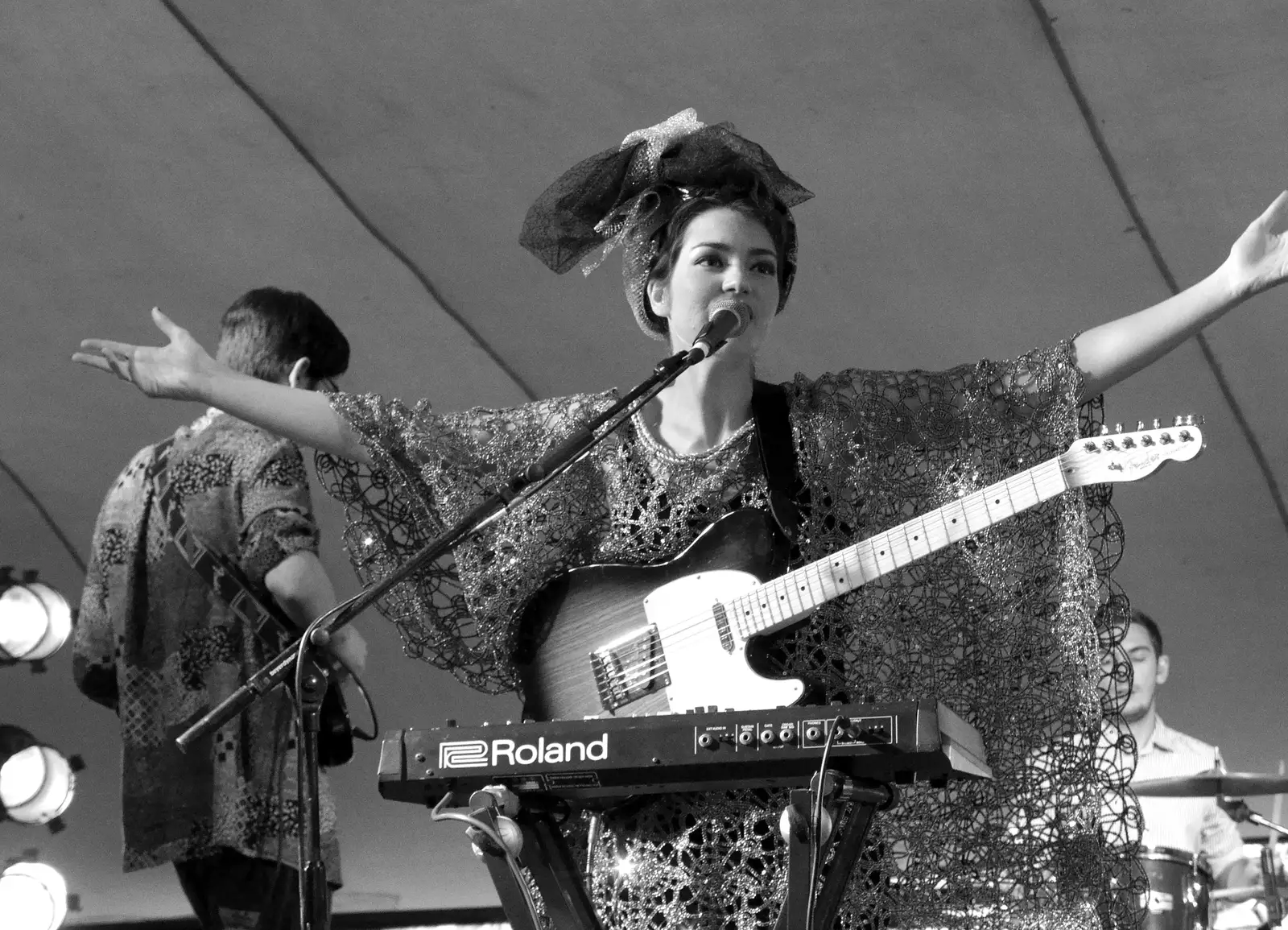 Daisy gets a bit 'Evita', from The 8th Latitude Festival, Henham Park, Southwold, Suffolk - 18th July 2013