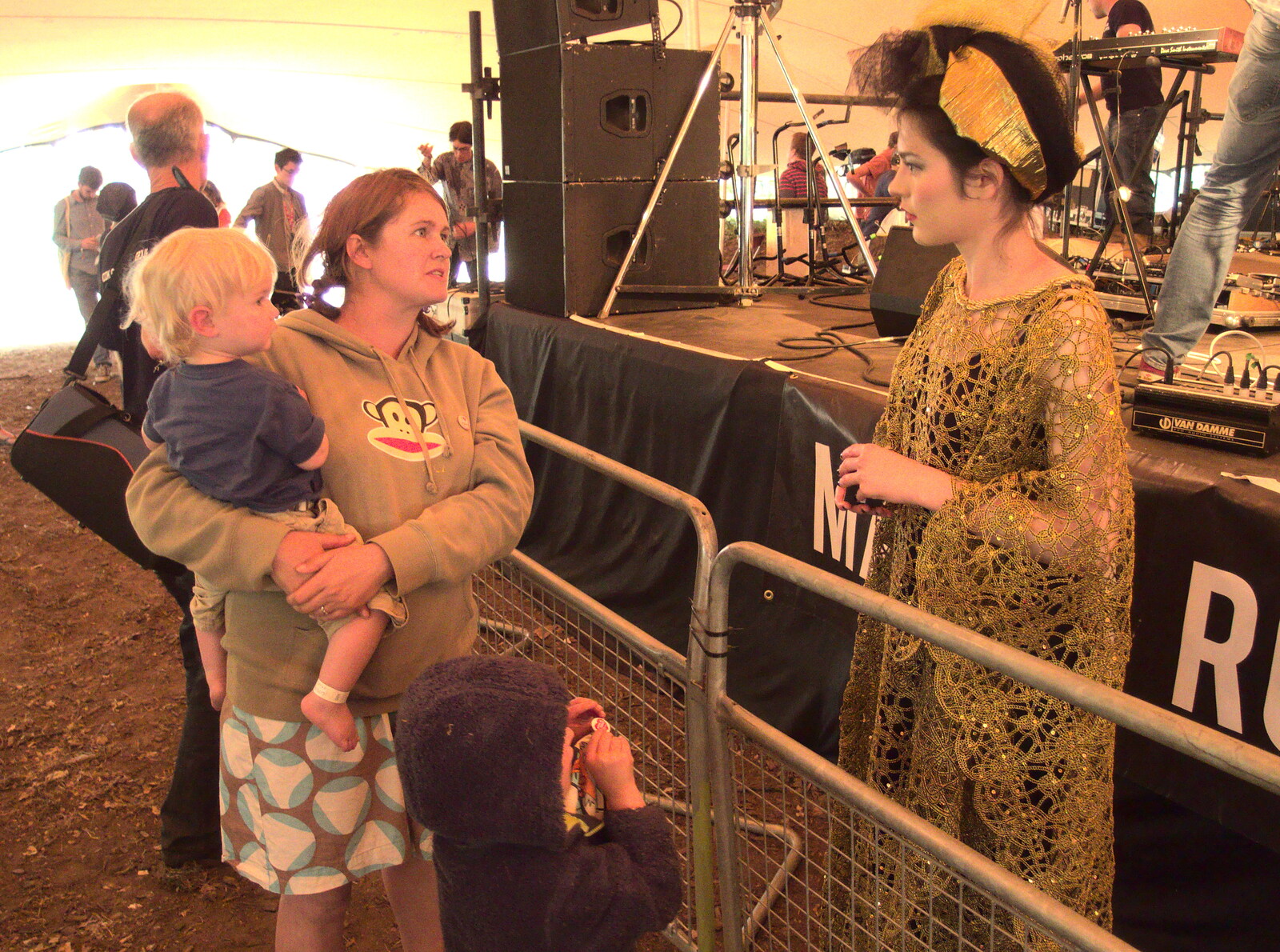 Isobel chats to Daisy from The 8th Latitude Festival, Henham Park, Southwold, Suffolk - 18th July 2013