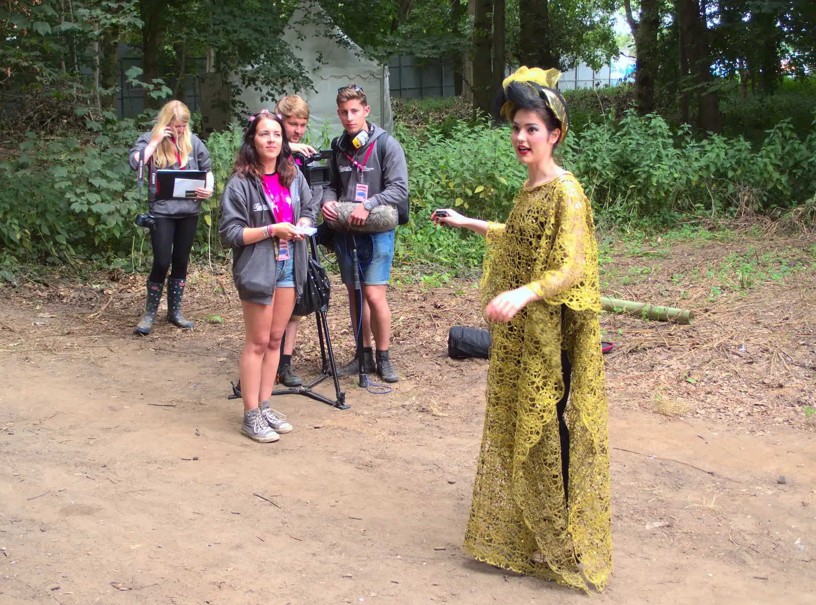 Daisy's on TV, from The 8th Latitude Festival, Henham Park, Southwold, Suffolk - 18th July 2013