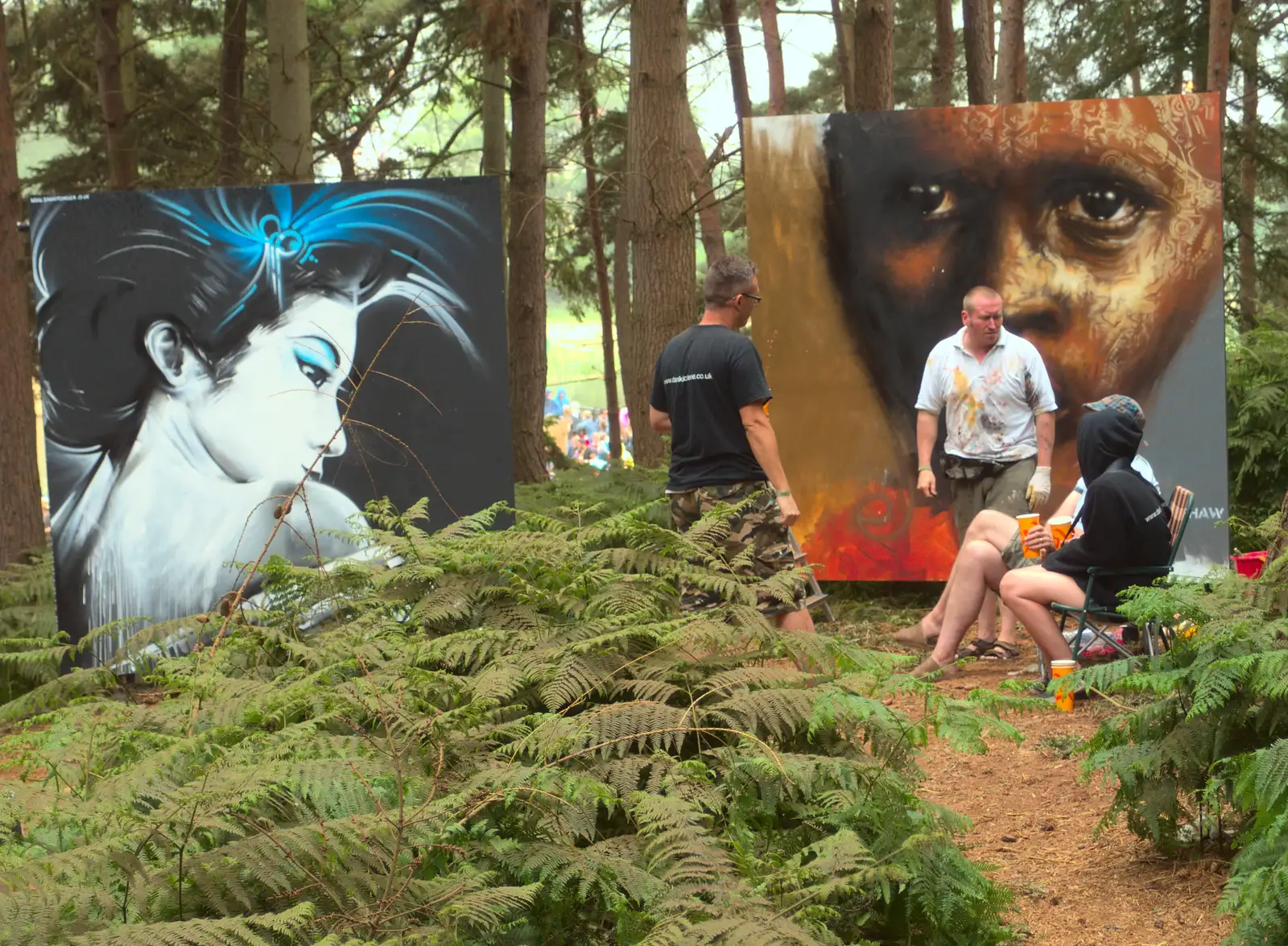 Forest artwork, from The 8th Latitude Festival, Henham Park, Southwold, Suffolk - 18th July 2013