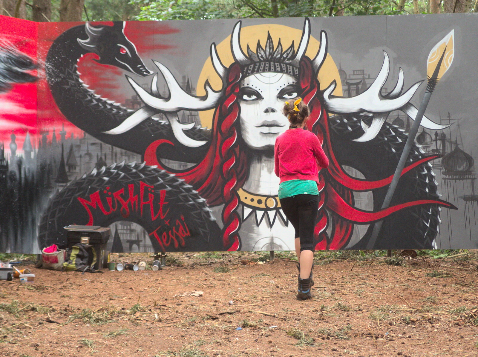 Some graffiti from The 8th Latitude Festival, Henham Park, Southwold, Suffolk - 18th July 2013