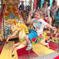 Fred on the gallopers, The 8th Latitude Festival, Henham Park, Southwold, Suffolk - 18th July 2013