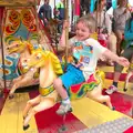 Fred on the gallopers, The 8th Latitude Festival, Henham Park, Southwold, Suffolk - 18th July 2013