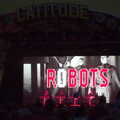 German electro-pioneers Kraftwerk are on stage, The 8th Latitude Festival, Henham Park, Southwold, Suffolk - 18th July 2013
