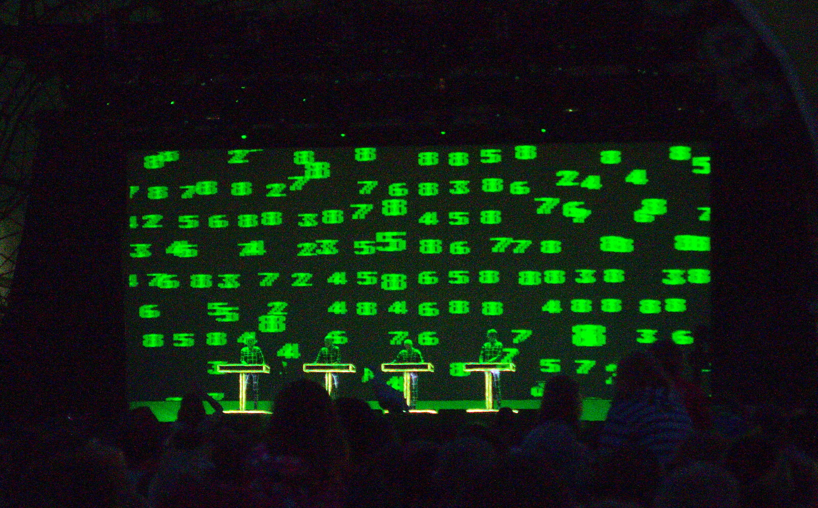 Kraftwerk in action from The 8th Latitude Festival, Henham Park, Southwold, Suffolk - 18th July 2013