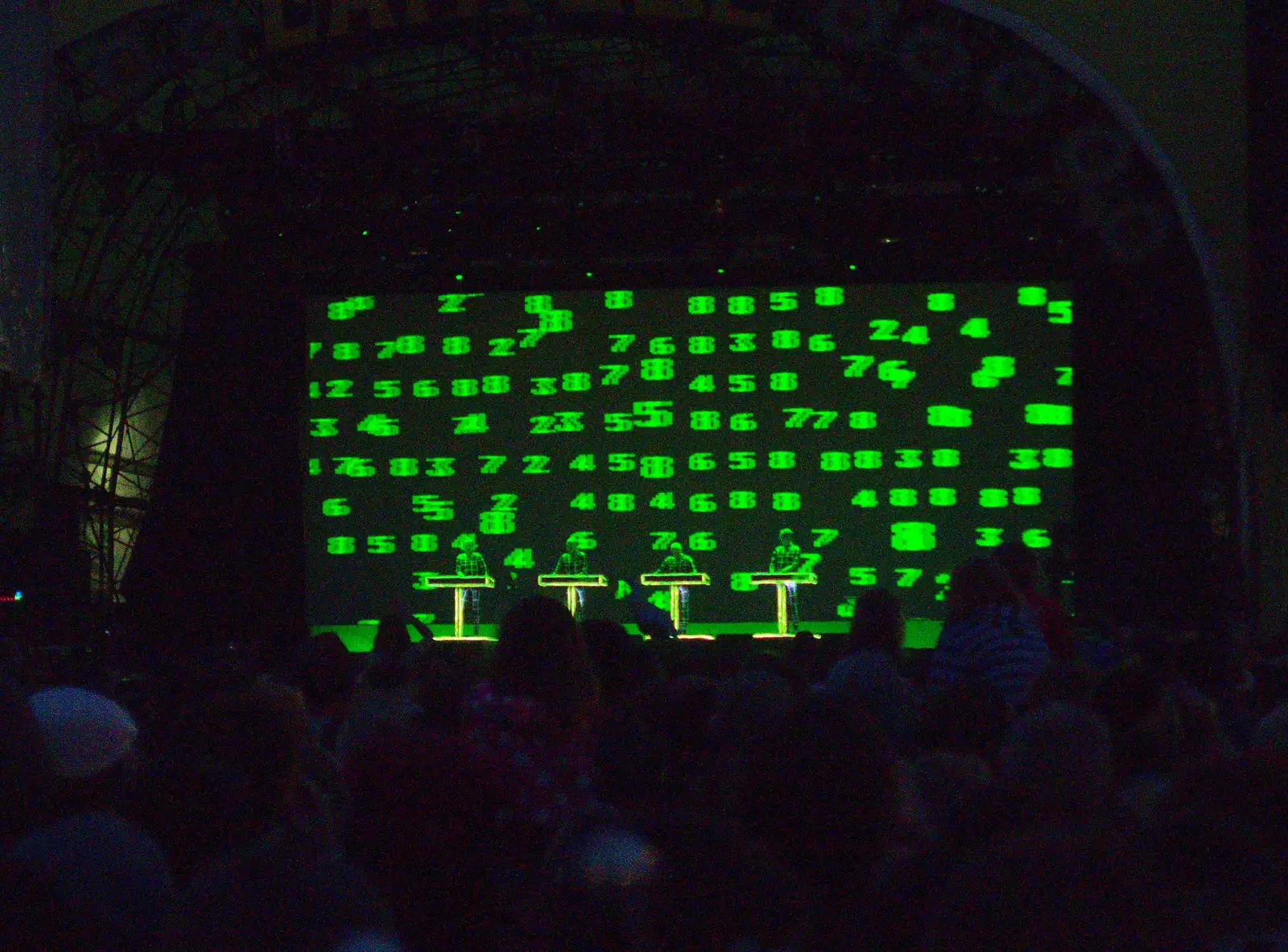 Kraftwerk in action, from The 8th Latitude Festival, Henham Park, Southwold, Suffolk - 18th July 2013