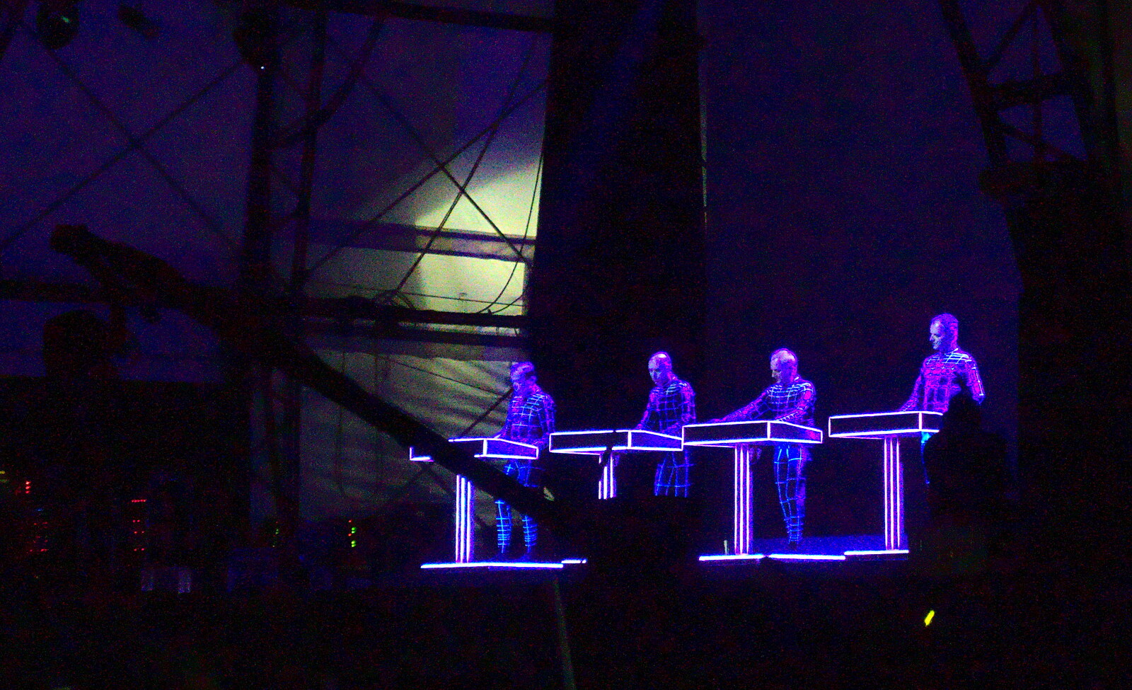 More techno from Kraftwerk from The 8th Latitude Festival, Henham Park, Southwold, Suffolk - 18th July 2013