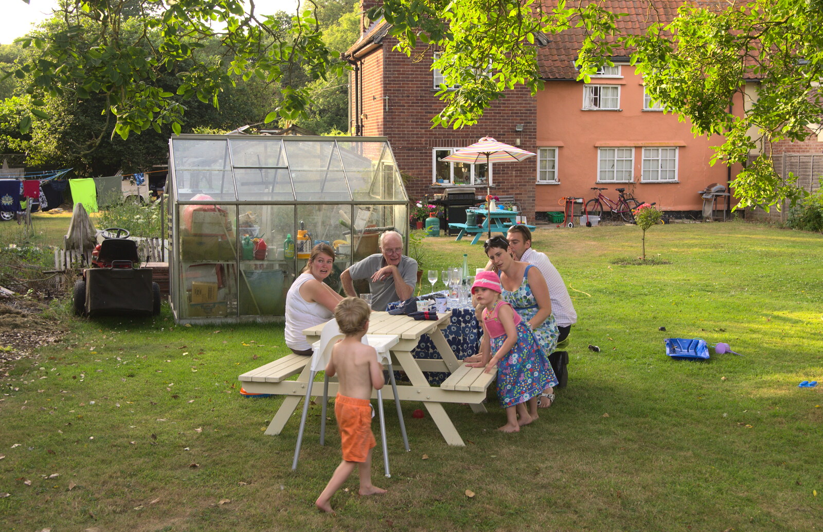 A garden barbeque gathering from An Interview with Rick Wakeman and Other Stories, Diss, Norfolk - 22nd July 2013