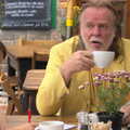 Rick Wakeman drinks a coffee, An Interview with Rick Wakeman and Other Stories, Diss, Norfolk - 22nd July 2013