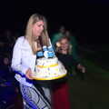 A cake, complete with an icing drum kit, Henry's 60th Birthday, Hethel, Norfolk - 3rd August 2013