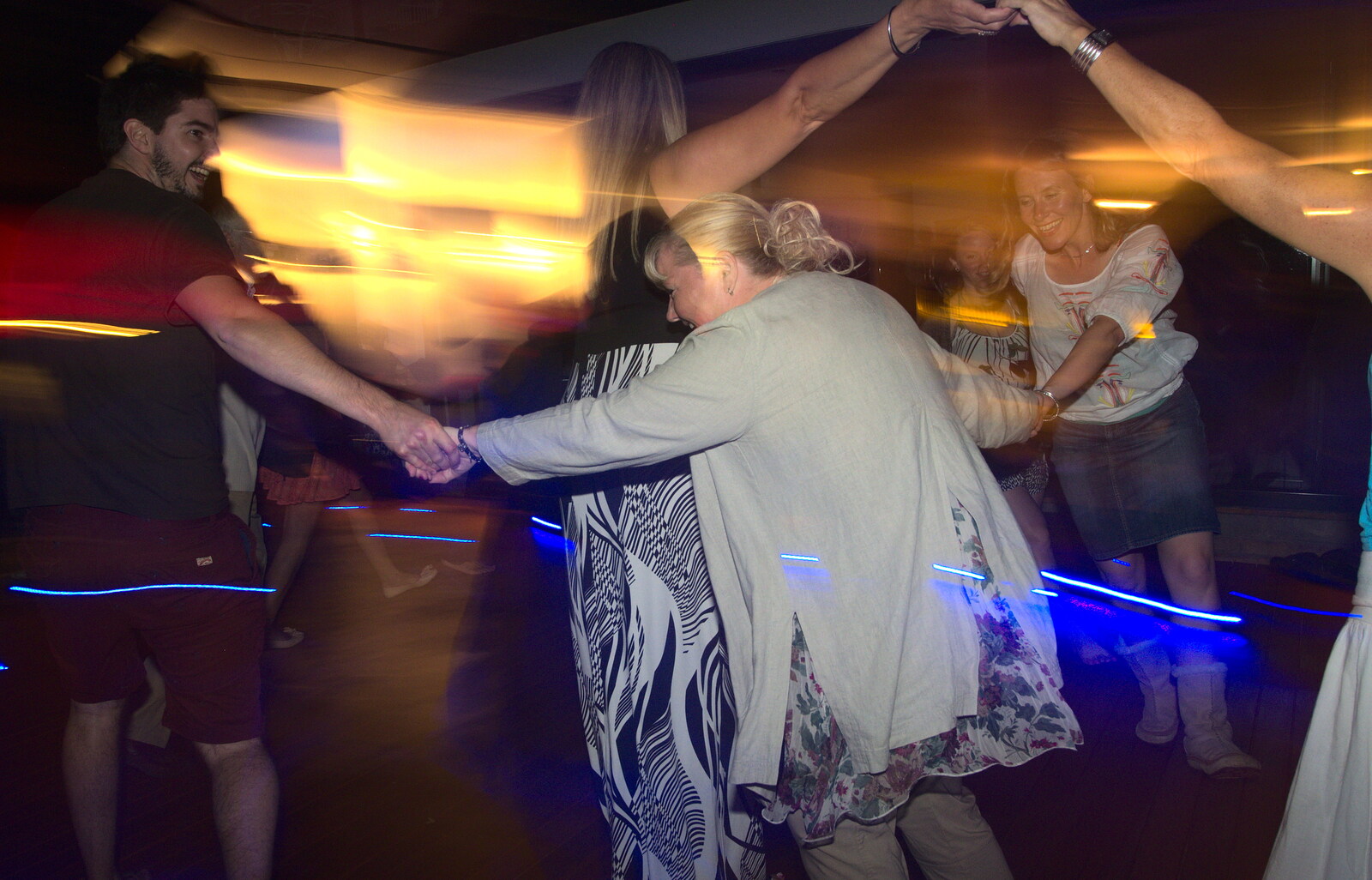 In-and-out ceilidh dancing from Henry's 60th Birthday, Hethel, Norfolk - 3rd August 2013