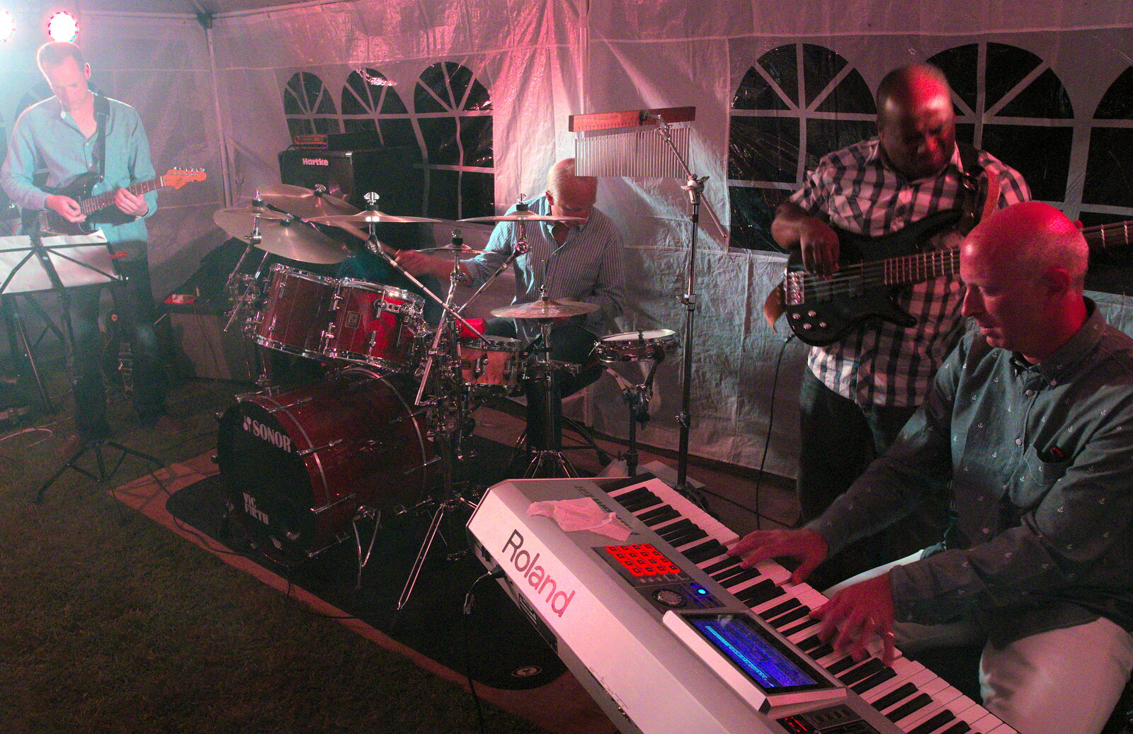 Some excellent Jazz/Funk occurs from Henry's 60th Birthday, Hethel, Norfolk - 3rd August 2013