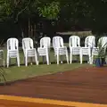 Someone's already been busy stacking chairs, Henry's 60th Birthday, Hethel, Norfolk - 3rd August 2013