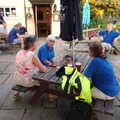Jill, Spammy and Isobel chat, The BSCC at Walpole, and a Swan Inn Barbeque, Brome, Suffolk - 4th August 2013