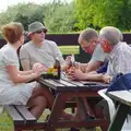 Marc stares at the bench, The BSCC at Wingfield, and a Swan Inn Barbeque, Brome - 4th August 2013