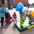 The gorilla in front of St. Peter Mancroft, The Gorillas of Norwich, Norfolk - 5th August 2013