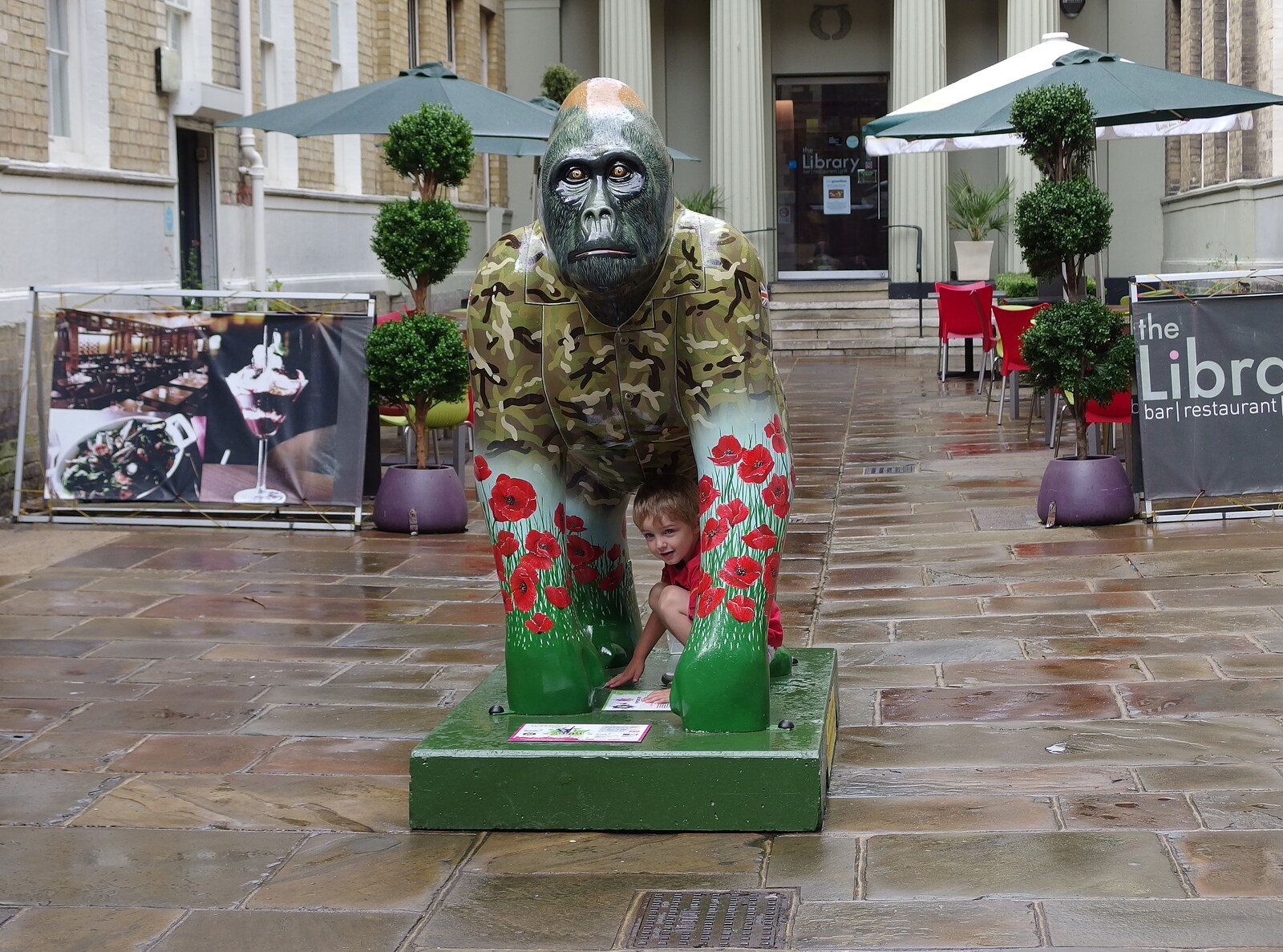 Another gorilla up near Gaol Hill from The Gorillas of Norwich, Norfolk - 5th August 2013