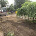 The front garden is scraped away, Grand Designs: Building Commences, Brome, Suffolk - 8th August 2013