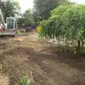 The front garden is scraped away, Grand Designs: Building Commences, Brome, Suffolk - 8th August 2013