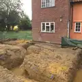 Meanwhile, footings are dug, Grand Designs: Building Commences, Brome, Suffolk - 8th August 2013