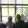 The boys are loving the digger action, Grand Designs: Building Commences, Brome, Suffolk - 8th August 2013