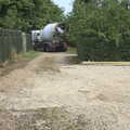 The first load of concrete arrives, Grand Designs: Building Commences, Brome, Suffolk - 8th August 2013