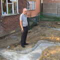 Grandad roams around in slippers, Grand Designs: Building Commences, Brome, Suffolk - 8th August 2013
