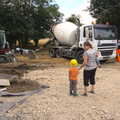 Fred, Isobel and Harry go for a look, Grand Designs: Building Commences, Brome, Suffolk - 8th August 2013