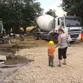 Fred, Isobel and Harry go for a look, Grand Designs: Building Commences, Brome, Suffolk - 8th August 2013